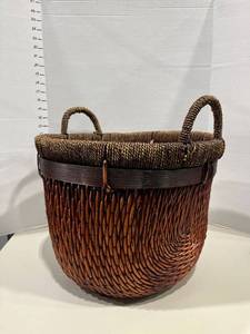 lot 1765 image: Decorative basket 16 in diameter