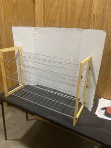 lot 1806 image: 3 tier shoe rack 20 x 30 x 12 in