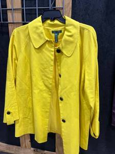 lot 1843 image: Ralph Lauren womens size 2X yellow coat