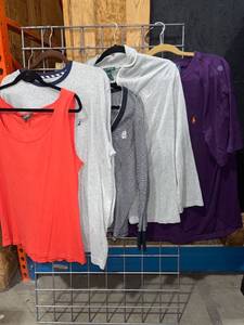lot 1618 image: Ralph Lauren and Nautical womens tops mostly size 2XL