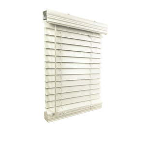 lot 1020 image: Cordless Faux Wood Blind