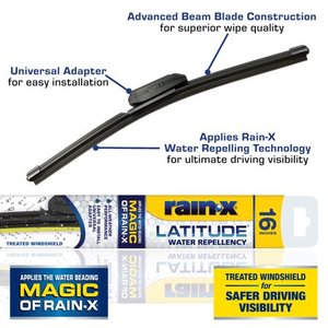lot 2349 image: Rain-X Latitude Water Repellency 2-in-1 Windshield Wiper Blade