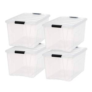 lot 2467 image: IRIS Stack &amp Pull Storage Boxes (3 COUNT)