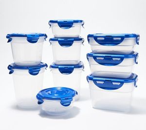 lot 2981 image: Retail - $28.50 LocknLock 9-Piece Nestable Multi-Shape Mini Storage Set