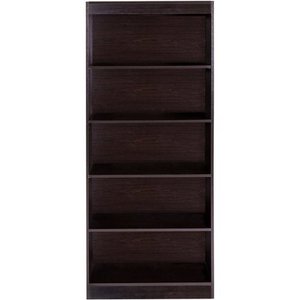 lot 5171 image: OneSpace Particle Board &amp Steel 5-Shelf Bookcase