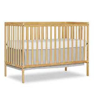lot 9533 image: Wood Baby Crib