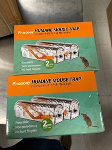 lot 68013 image: phosooy humane mouse trap, 2 packs
