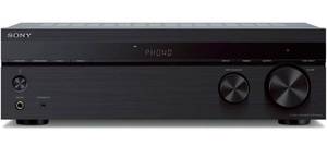 lot 68020 image: Sony STRDH190 2-ch Home Stereo Receiver with Phono Inputs & Bluetooth Black, DAMAGED, being sold as is