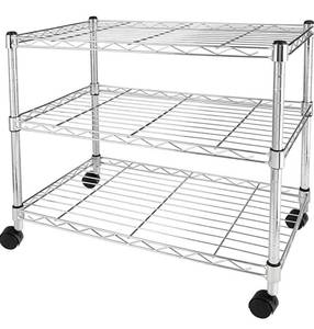 lot 68023 image: Simple Deluxe Heavy Duty 3-Shelf Shelving Unit, 24.02 D x 13.78W x 20.00 H, 3 Tier (short shelf)