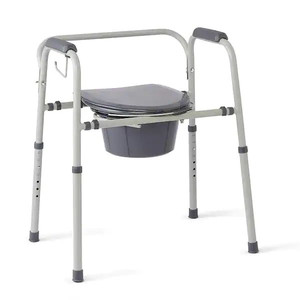 lot 68029 image: Steel 3-in-1 Bedside Commode, Portable Toilet with Microban Antimicrobial Protection
