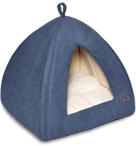 lot 68034 image: Pet Tent-Soft Bed for Dog and Cat by Best Pet Supplies - Navy, 19 x 19 x H19