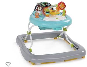 lot 68074 image: Zig Zag Zebra Walker with Easy Fold Frame for Storage, Ages 6 months 
