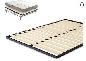lot 68112 image: Zinus Deepak Easy Assembly Wood Slat 1.6 Inch Bunkie Board  Bed Slat Replacement, King