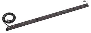 lot 68118 image: Basics Heavy Duty Metal Surge Protector Power Strip with Mounting Brackets - ...