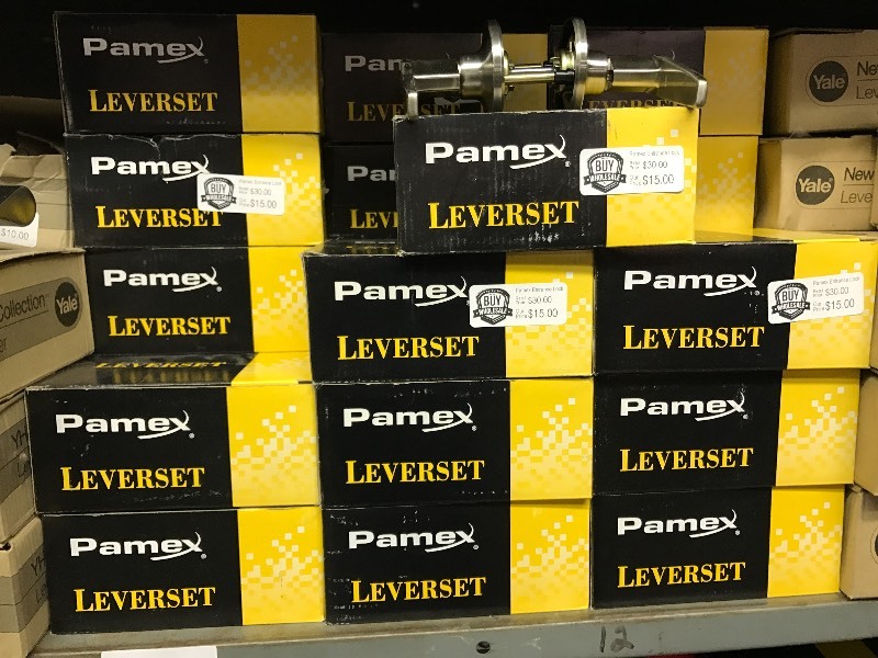 lot 1001 image: AWESOME Pamex Olympic Leverset Entrance Lock (Reversible)