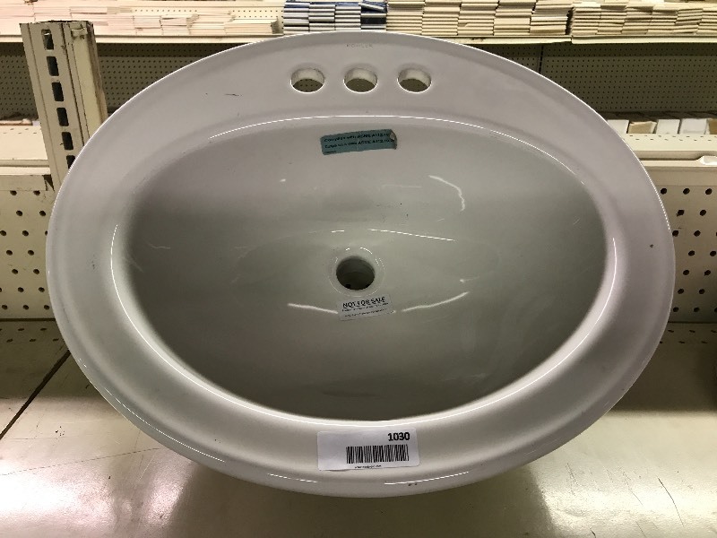 lot 1030 image: Kohler Bathroom Sink