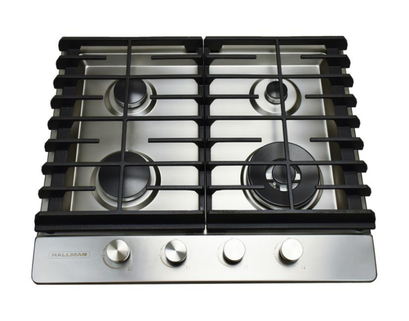 lot 1063 image: Hallman HGC2402ST 4 burner gas cooktop