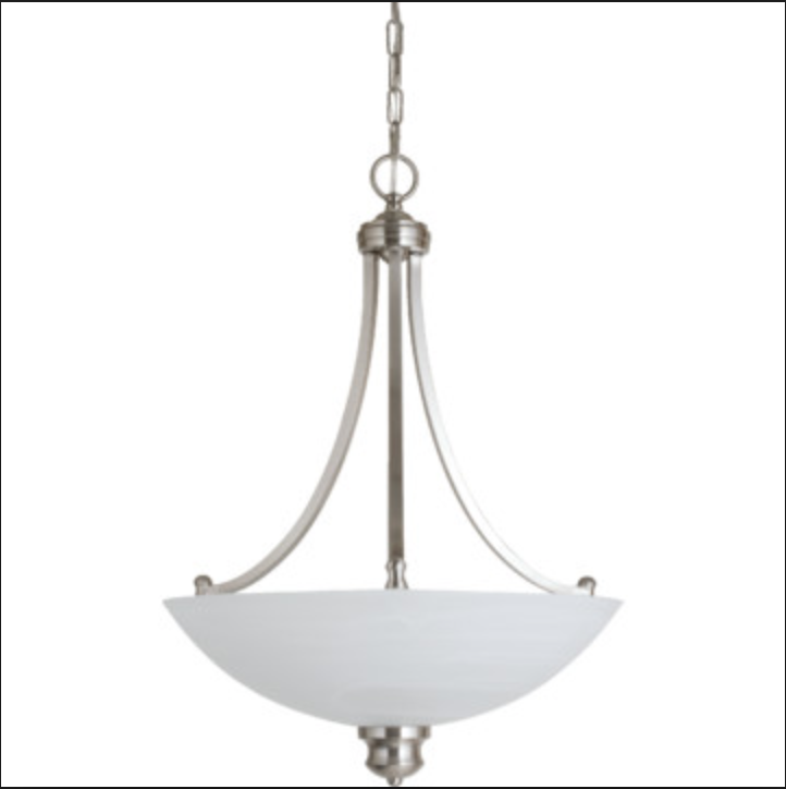lot 1072 image: HD Supply 3 Light Pendant - New in box