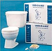 lot 1086 image: John In A Box Toilet Kit, White