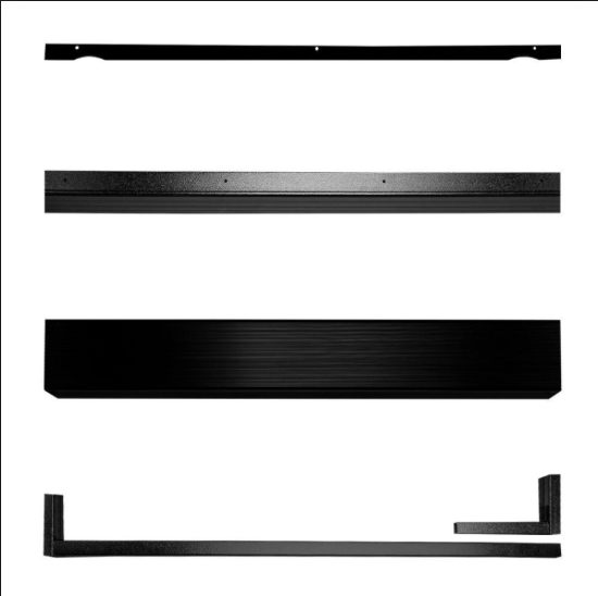 lot 1093 image: Unique Home Designs Black Security door seal kit