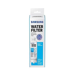 lot 14545 image: SAMSUNG Genuine Filter for Refrigerator Water and Ice, Carbon Block Filtration, 6-Month Life, HAF-QINEXP, 1 Pack