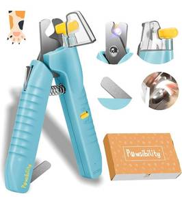 lot 14564 image: Pawsibility - Pet Nail Clippers, Ultra Bright LED Light for Bloodline  Razor Sharp and Durable Blade