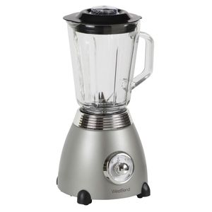 lot 26570 image: West Bend Retro Style Blender with BPA-Free 48 oz. Glass Jar Gray