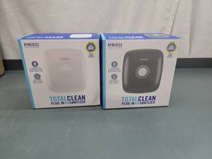 lot 26581 image: HoMedics TotalClean Set of 2 Wall Outlet UVC Air Purifiers