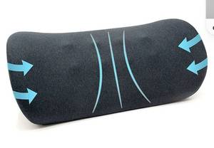 lot 26590 image: Lumbar Support Pillow for Office Chair and Car Seat Memory Foam Lower Back Lumbar Support Cushion Ergonomic Back Support Pillow for Back Pain Relief with Skin Affinity Cover