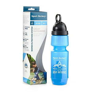 lot 26606 image: Lot of 2 Berkey GSPRT Generic 22-Ounce Water Filter Sports Bottle