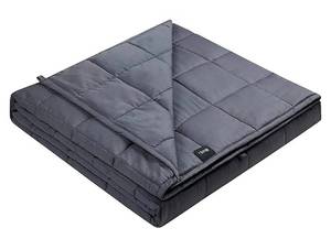 lot 26624 image: ZonLi Weighted Blanket (60x80, 20lbs, Queen Size Dark Grey), Weighted Blankets for Adults and Kids, High Breathability Heavy Blanket, Soft Material with Premium Glass Beads