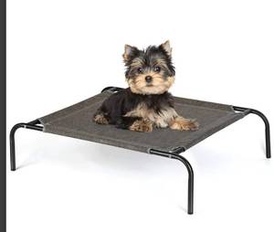 lot 26632 image: HAITRAL Elevated Pet Cot for Dogs Cats Hammock Style Pet Bed MediumSmall