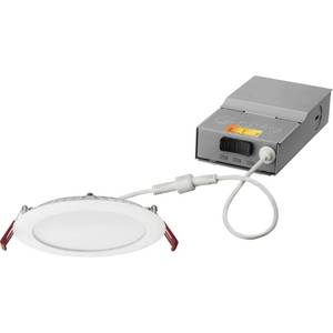 lot 31373 image: Lithonia Lighting Wafer Selectable Color Temperature 6 LED Retrofit Downlight Recessed Lighting Kit