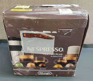 lot 31382 image: Nespresso Vertuo Plus Coffee and Espresso Maker by DeLonghi, Grey