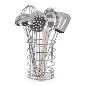 lot 31389 image: Melissa & Doug Stir and Serve Cooking Utensils (7 pcs) - Stainless Steel and Wood