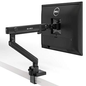 lot 31402 image: EVEO Premium Single Monitor Arm - Adjustable Monitor Desk Mount - Full Swivel Single Monitor Mount Stand for 17 to 32 inch Computer Monitor Mount VESA Mount, Holds 17.6lbsarm - Desk Monitor Mount