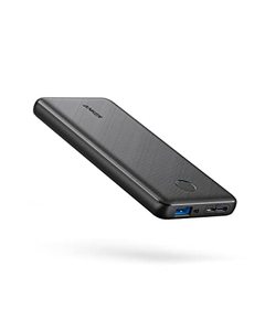 lot 31427 image: Anker Portable Charger, 313 Power Bank (PowerCore Slim 10K) 10000mAh Battery Pack with PowerIQ Charging Technology and USB-C (Recharge Only) for iPhone, Samsung Galaxy and More