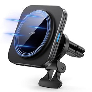 lot 14577 image: ESR HaloLock Magnetic Wireless Car Mount Charger, Compatible with MagSafe Car Charger, Compatible with iPhone 141312 Series, Black
