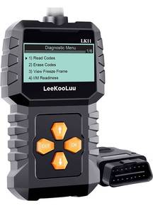lot 14579 image: LeeKooLuu OBD2 Scanner Car Scan Diagnostic Tool Reset Clear Check Engine Code Reader for All OBD II Vehicles LK11