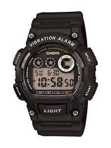 lot 14587 image: Casio Mens W735H-1AVCF Super Illuminator Watch With Black Resin Band