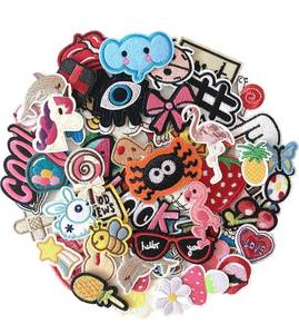 lot 14601 image: J.CARP 70Pcs Random Assorted Embroidered Iron on Patches