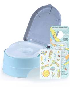 lot 20925 image: Summer� My Fun Potty Rewards (Blue) - 3-Stage Potty Training Toilet Ability to Convert to Stepstool