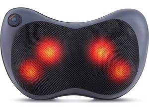 lot 20950 image: Electric Massager Pillow, RAKZU 3D Shiatsu Back and Neck Massager with Heat, Shiatsu and Deep Tissue Kneading Massager