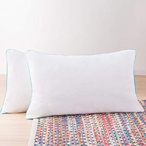 lot 26677 image: Linenspa Pillow King Size Shredded Memory Foam Bed Pillows for Sleeping - Stomach Sleeper Pillow, Side Sleeper Pillow and Back Sleeper Pillow, King Pillow White