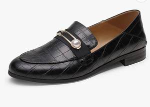 lot 26687 image: DREAM PAIRS Loafers for Women Slip On Comfortable Round Toe Casual Fashion Flats Driving Shoes 5.5