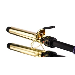 lot 26689 image: Hot Tools 1 14 Salon Curling IronWand-Extra Long Barrel-24K Gold