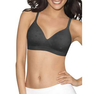 lot 26696 image: Hanes Perfect Coverage Women s Wireless Bra ComfortFlex Fit Black L