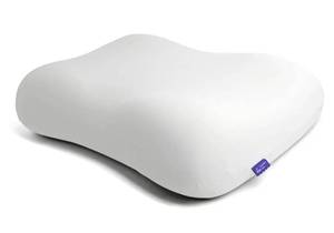 lot 26716 image: Cushion Lab Deep Sleep Pillow, Patented Ergonomic Contour Design for Side & Back Sleepers, Orthopedic Cervical Shape Gently Cradles Head & Provides Neck Support & Shoulder Pain Relief - Calm Grey