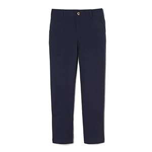 lot 31446 image: French Toast Mens Adjustable Waist Stretch Straight Fit Chino Pant (Standard & Husky), Navy, 30X34