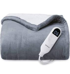 lot 31459 image: Bedsure Heated Blanket Electric Throw - Soft Fleece Electric Blanket, 6 Heat Settings Heating Blanket with 4 Time Settings, 3hrs Timer Auto Shut Off  50x60